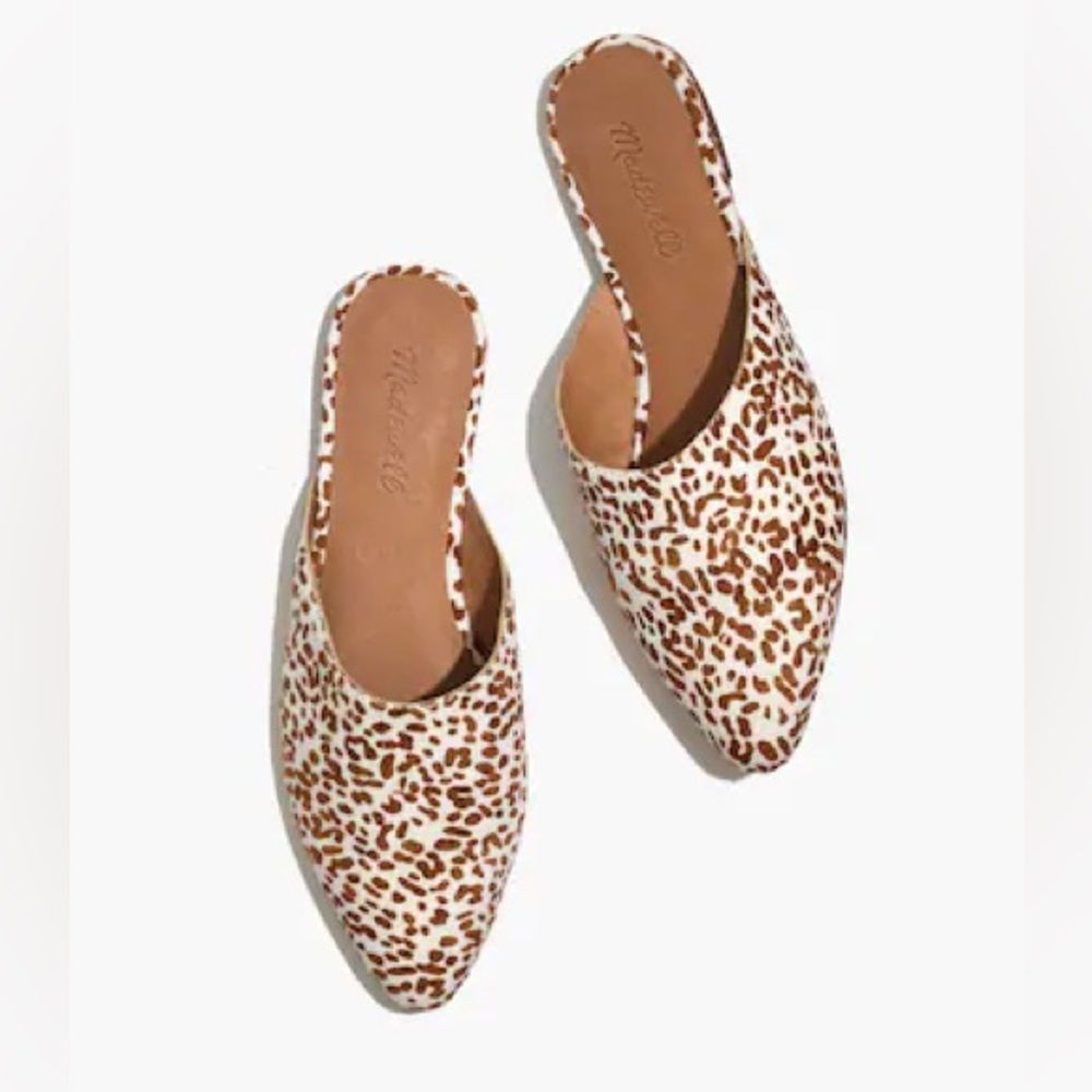 Madewell Remi Mule in Spotted Calf Hair